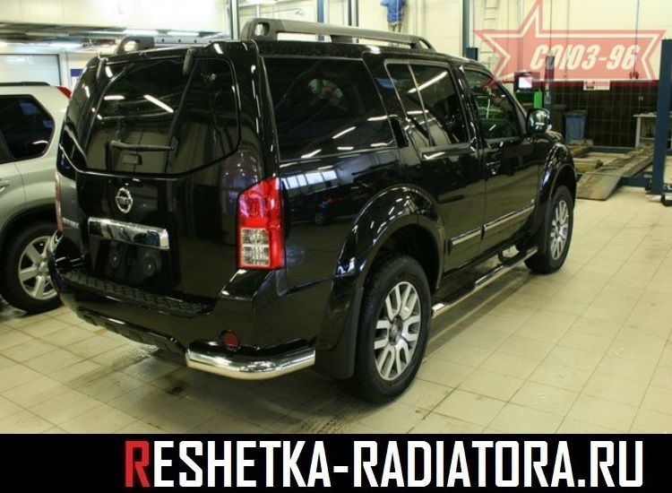 nissan pathfinder защита бампера